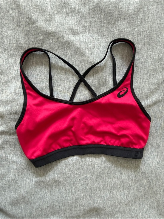 Asics Other - ASICS Hot Pink & Black Strappy Sports Bra